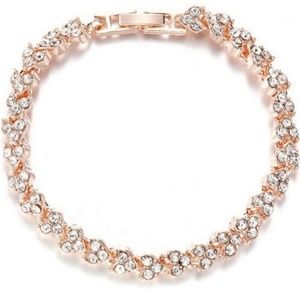 Restocked! 50% off! Rose Gold Tennis Bracelet